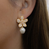 The Gardenia Earrings | Gold Plated