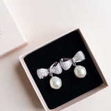 The Lottie Earrings | Rhodium Plated